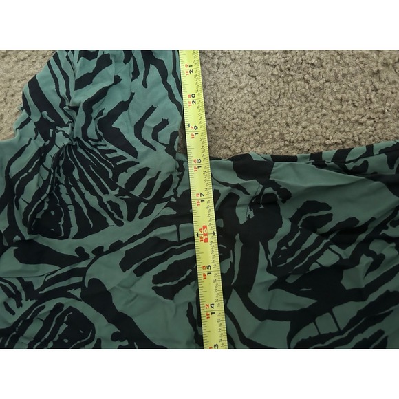 Bitte Kai Rand Green Black Abstract Print 3/4 Sleeve Pocket Dress M - Picture 11 of 11